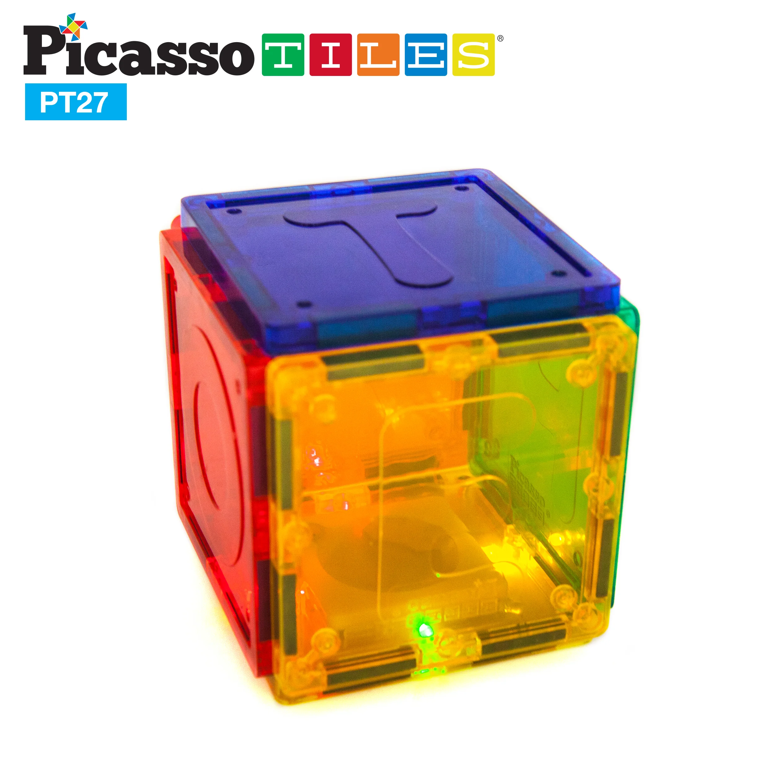 PicassoTiles Alphabet Magnetic Tile Letter Set (27 Pieces) - Image 7