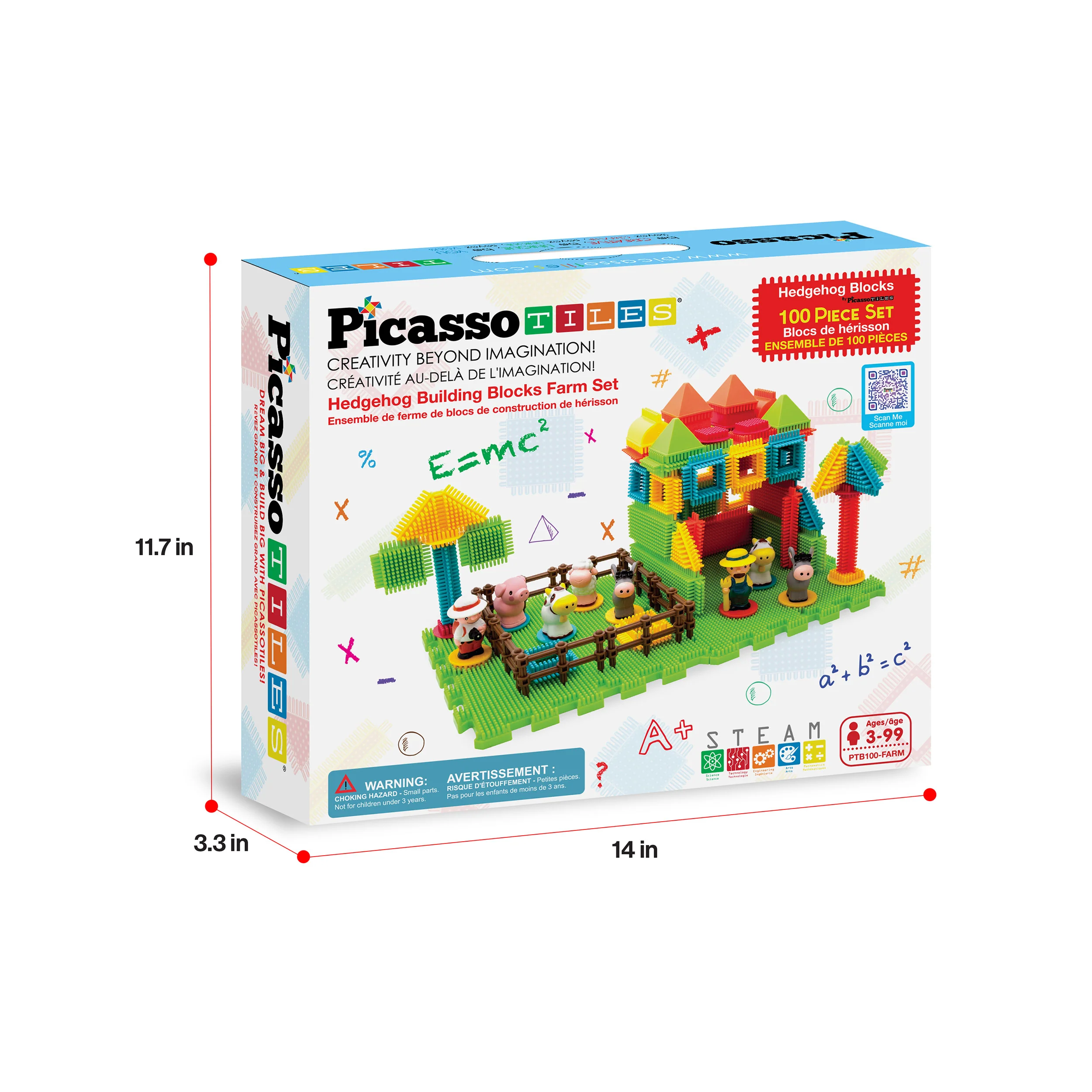 PicassoTiles Soft Building Blocks Hedgehog Farm Set - Image 9