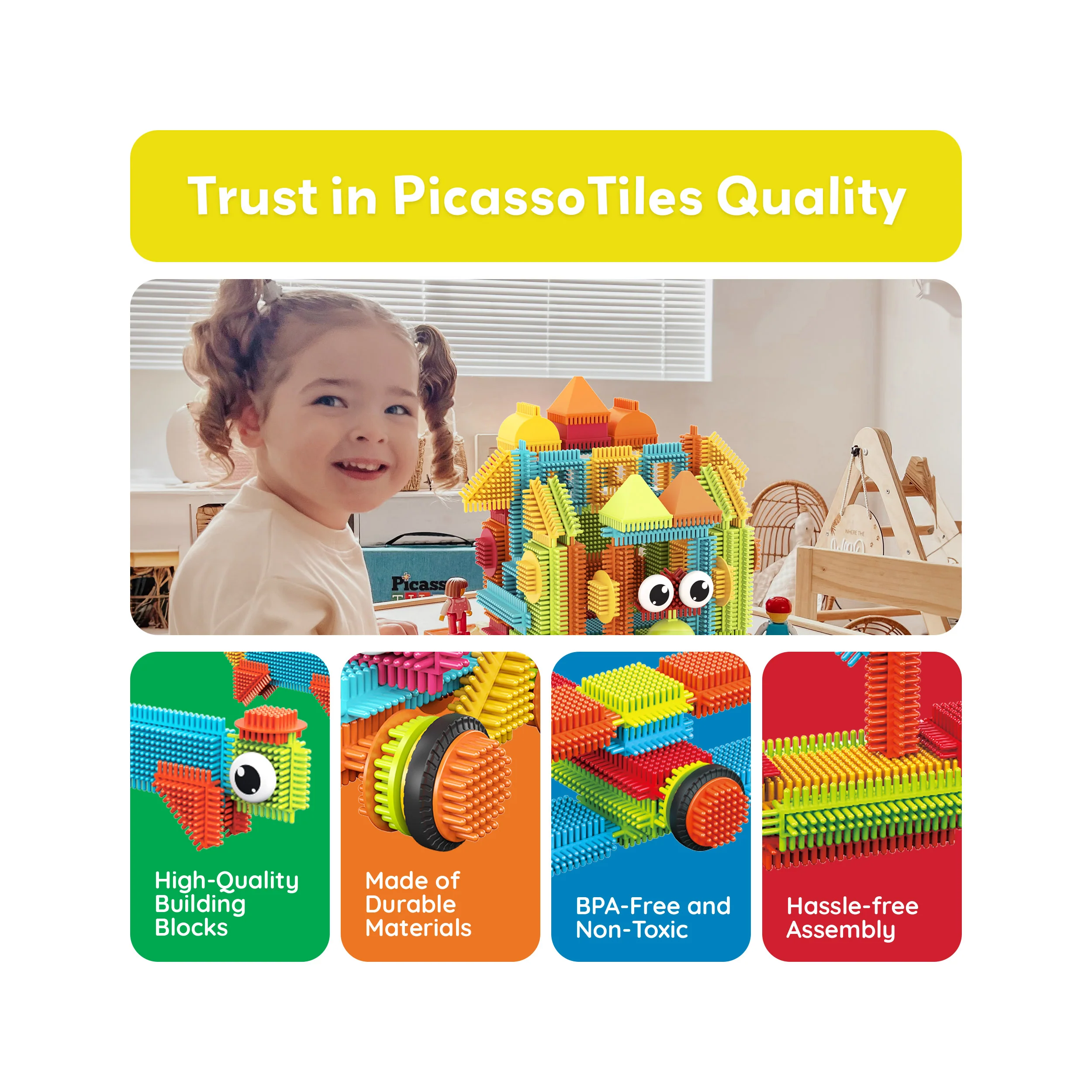 PicassoTiles 120 Piece HedgeHog Blocks - Image 7
