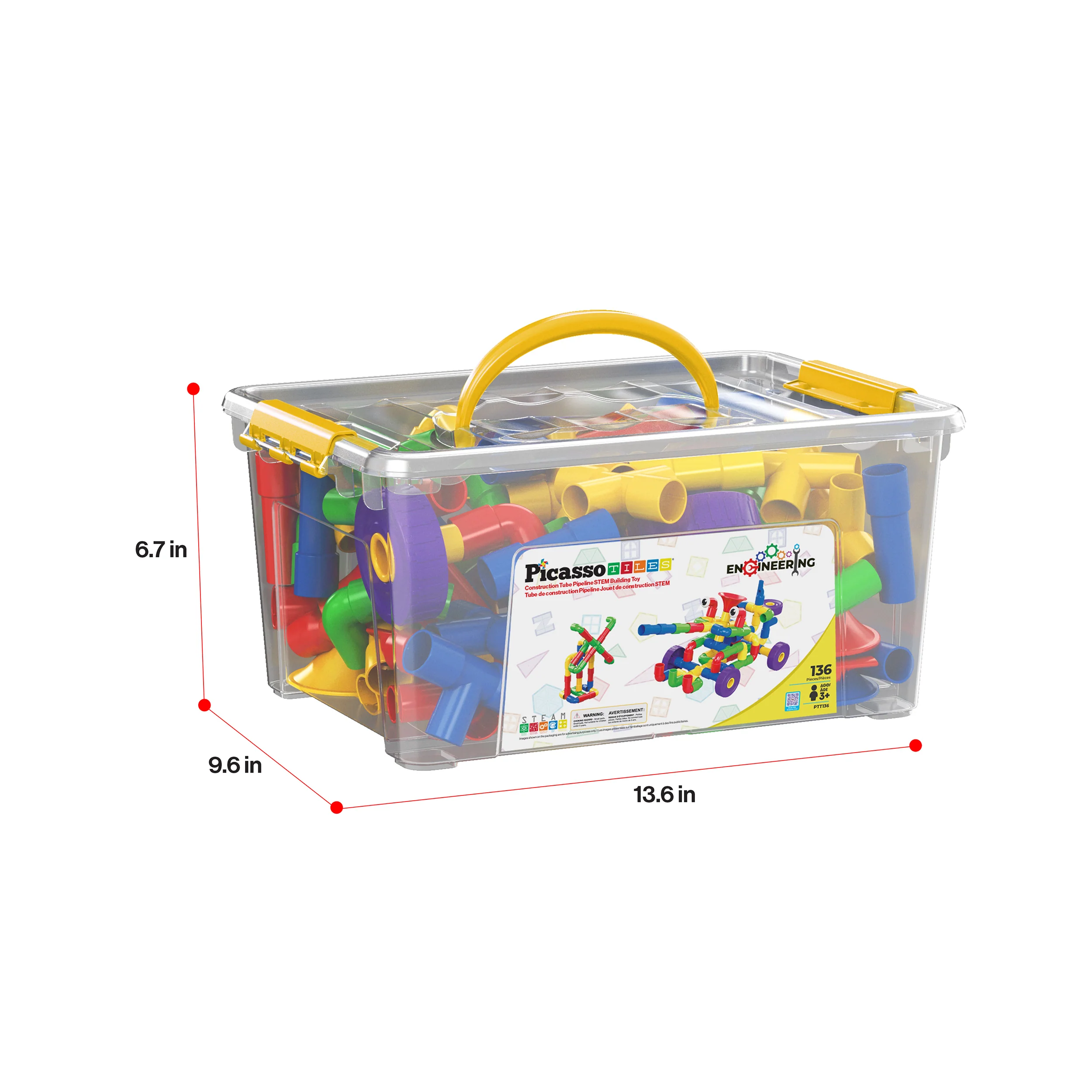 PicassoTiles Tube Building Block w/Musical Kit Pipes Puzzle Toy Set - Image 9