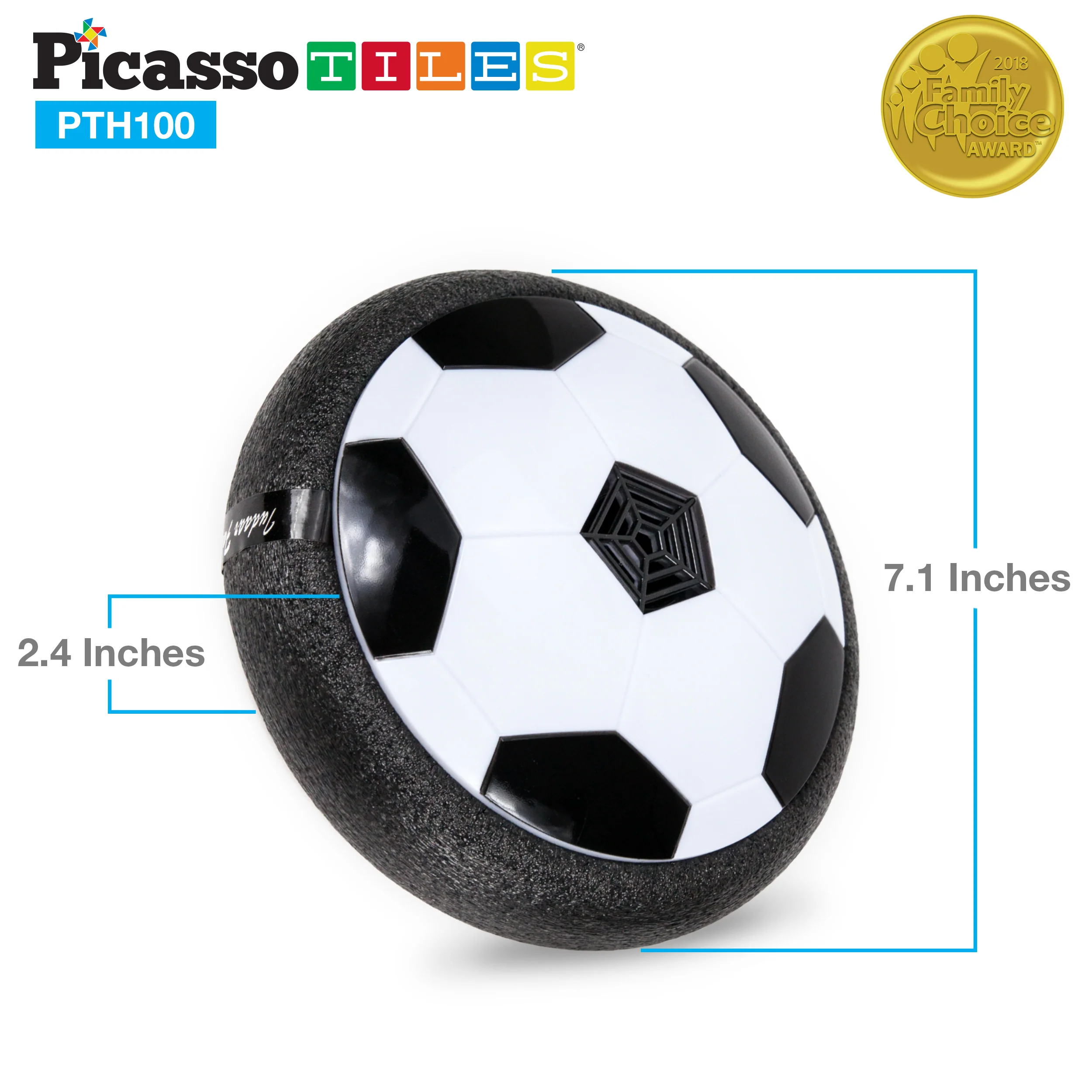 PicassoTiles Hover Soccer Ball with Protective Bumper Foam - Image 8